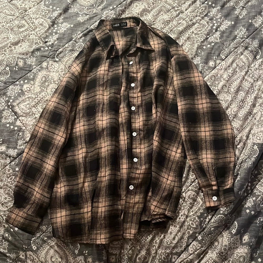 SHEIN Tan Flannel